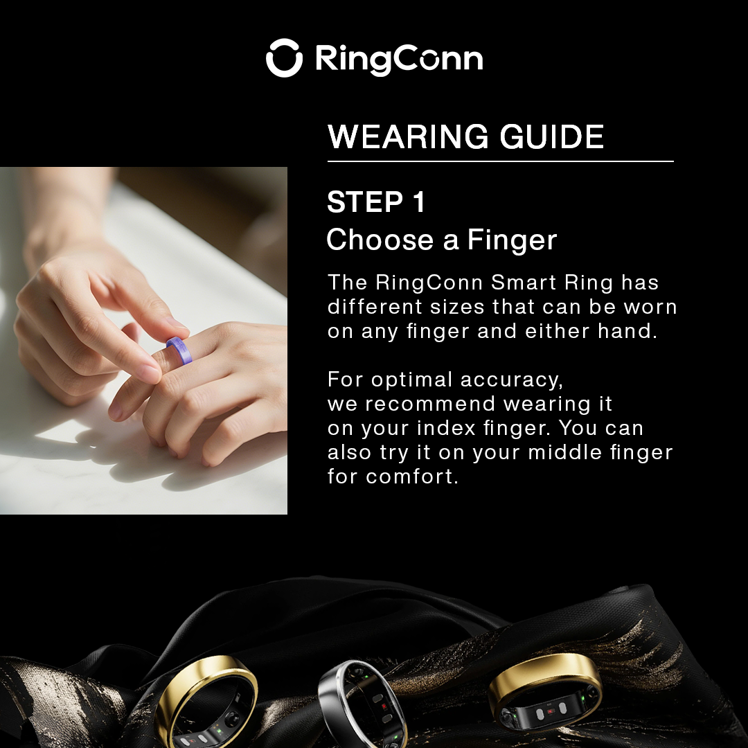 RingConn smart ring wearing guide | RingConn Philippines